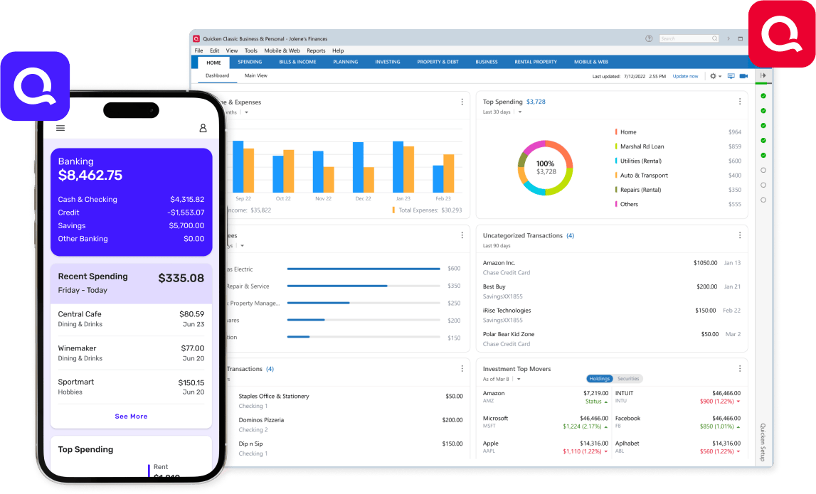 Accounting dashboard illustration